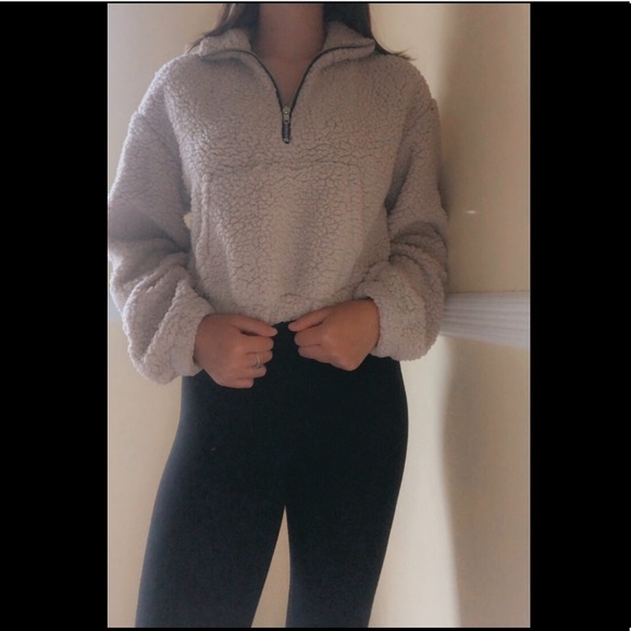 Jackets & Blazers - Tan Teddy jacket